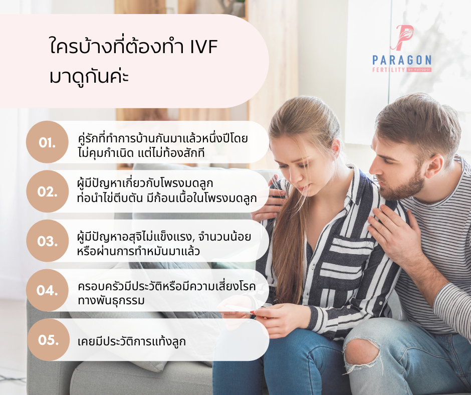ใครบ้างที่ต้องทำ IVF มาดูกันค่ะ อย่าปล่อยปัญหาทิ้งไว้นะคะ